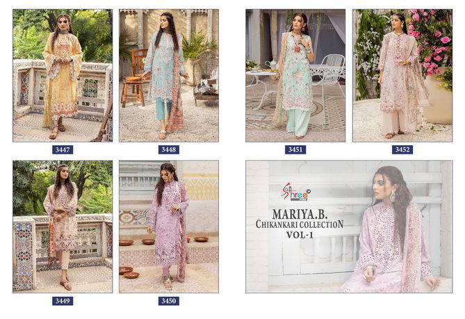 Mariya B Chikankari Vol 1 By Shree Cotton Pakistani Suits Wholesale Shop In Surat
